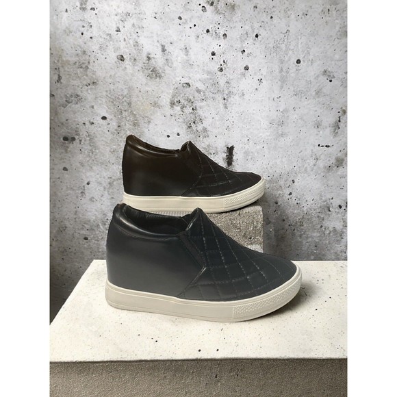 Wanted Hidden-Wedge Sneakers Bushkill Black Tag Says 10 Fits Like 9 - Picture 1 of 16